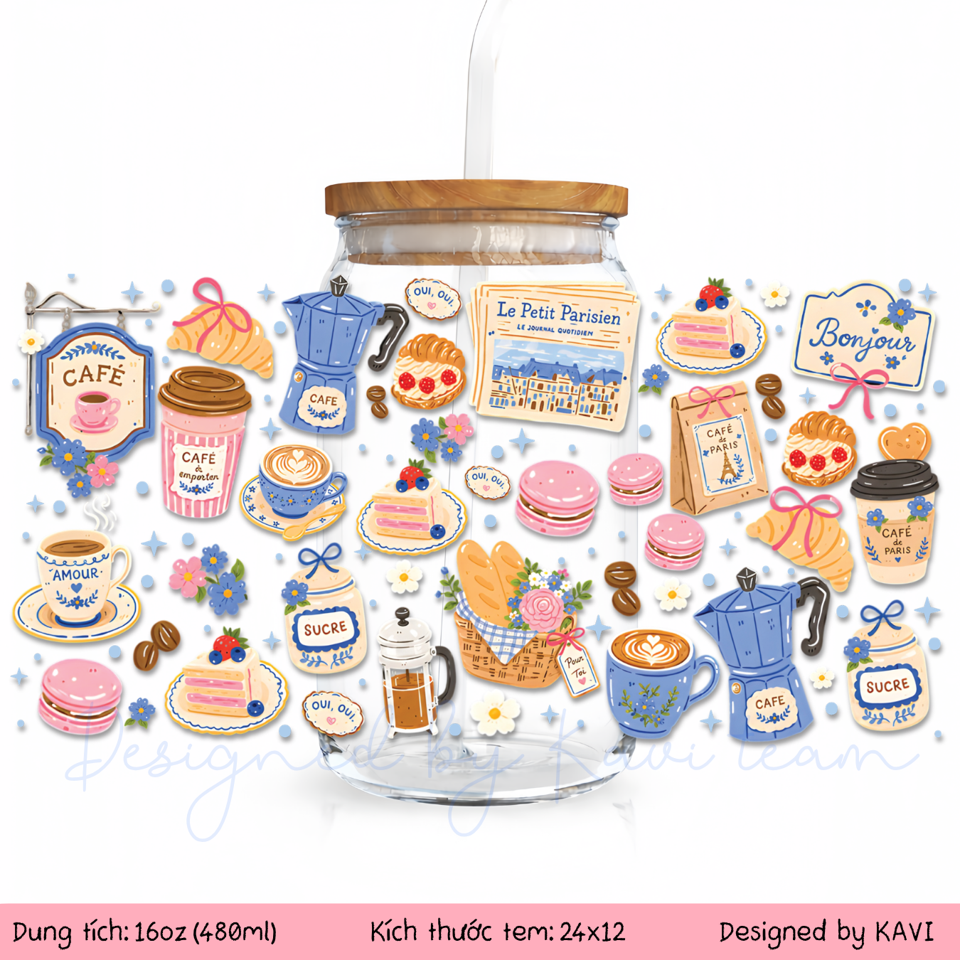 Pastel Paris Café
