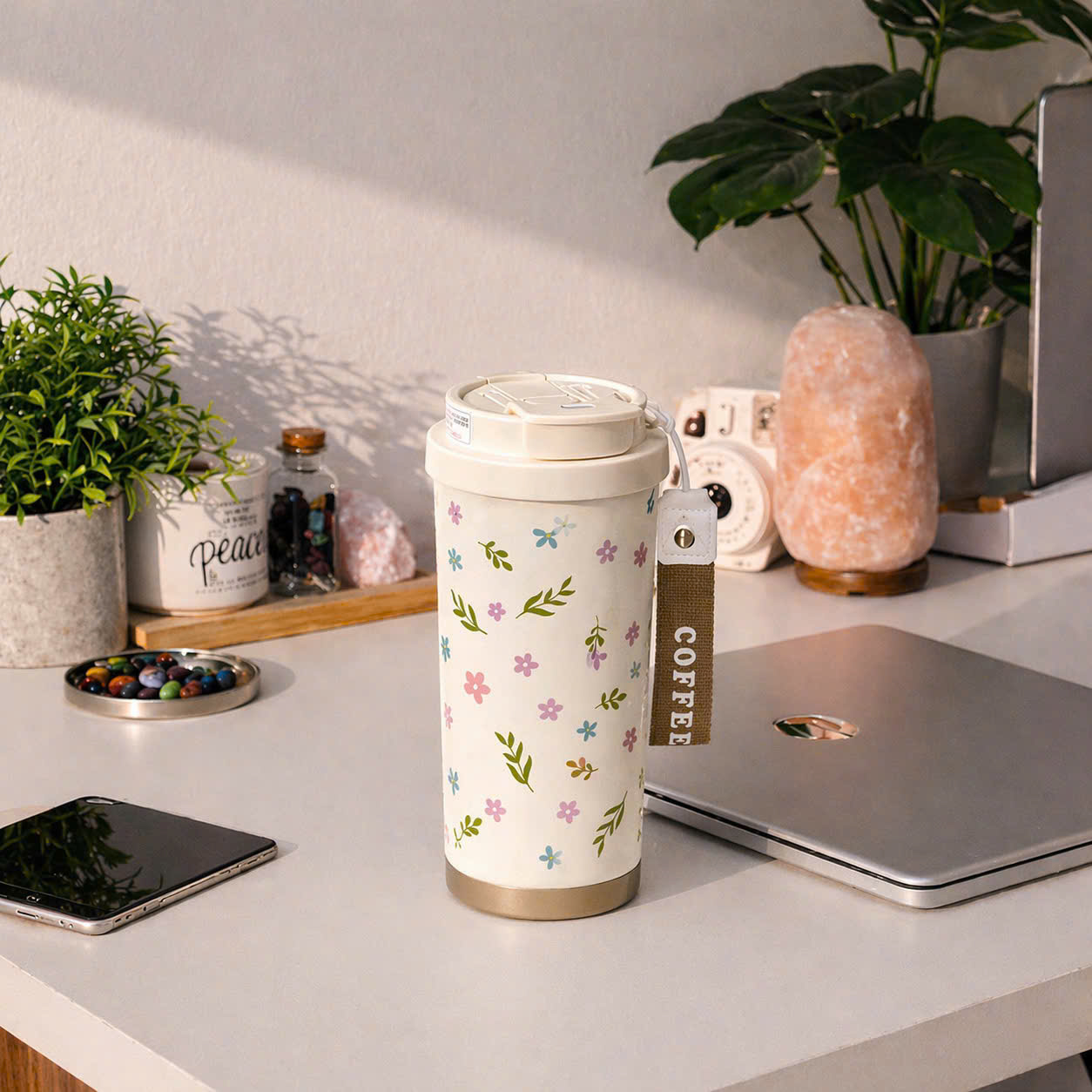 Ly giữ nhiệt tráng sứ