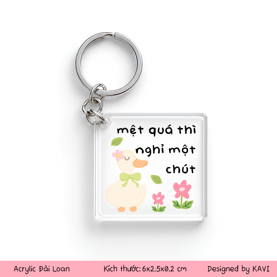 Mệt quá thì nghỉ một chút